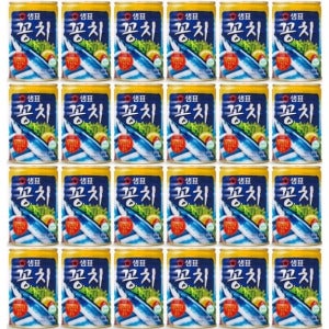 샘표 샘표 꽁치 400g X 24개(1박스) 원터치 통조림캔