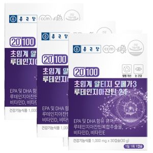 종근당 종근당 20100<b>초임계알티지오메가3루테인지아잔틴</b>3박스