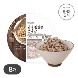 <b>트리즈커머스</b> 드시온 귀리렌틸콩 곤약밥 150g 20개입