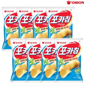 오리온 오리온 포카칩 오리지널 110gx8 포테이토 감자칩 과자 혼술 안주