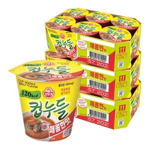 오뚜기 오뚜기 컵누들 매콤한맛 37.8g X 18개