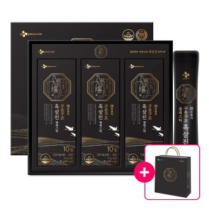 <b>한뿌리</b> CJ공식<b>한뿌리 구증구포 흑삼진 블랙스틱</b> 30포x1박스(1개월)