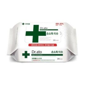 닥터아토 닥터아토 손소독 티슈 휴대용 20매 4팩