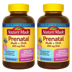 네이처메이드 직구) 임산부 <b>프리네이탈</b> Prenatal <b>DHA</b> 1+1 총<b>300</b>정