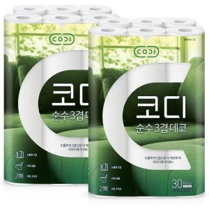 코디 쌍용씨앤비 CODI 순수한 데코 3겹 30m 30롤 x 2개