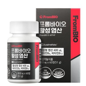 프롬바이오 <b>프롬바이오 엽산</b> 60정x1박스/2개월