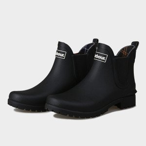 바버(의류) 바버 BARBOUR 윌튼 웰링턴 숏 첼시 남자 여성 레인부츠 장화 LRF0066BK11