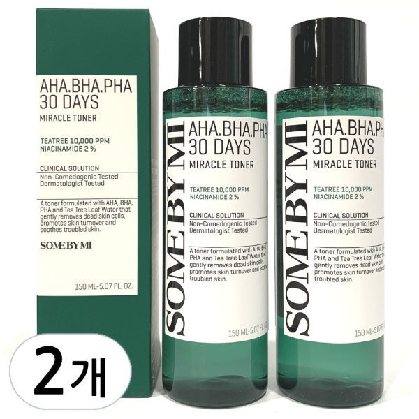 썸바이미 썸바이미 아하 바하 파하 30 데이즈 미라클 토너 150ml 2개(1+1)