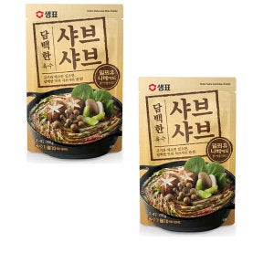 샘표 샤브샤브 담백한육수 200gx2개 샤브샤브육수 간편양념