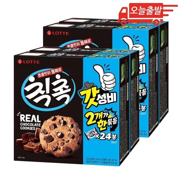 롯데웰푸드 칙촉, 168g, 4개 (7,880원) (무료)