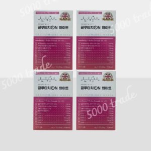 3+1 <b>네이처셀렉</b> 글루타치온 화이트 영국산 저분자 콜라겐 스틱 4박스 (60포)
