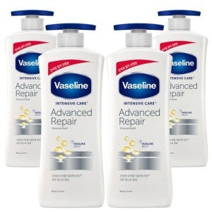 바세린 바세린 인텐시브 케어 어드밴스드 어드벤스드 리페어 로션 400ml 4개