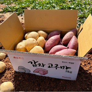 채소다움 국내산 감자+고구마 세트 2kg