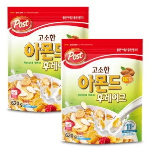 포스트 동서  고소한 아몬드 후레이크 620gX2개