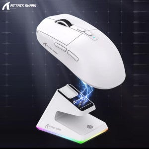 HP ATTACK SHARK X6 초경량 무선 게이밍 마우스 26000DPI RGB 마그네틱 충전식