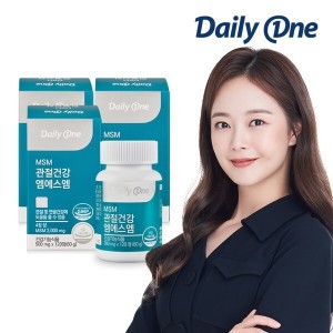 데일리원 관절 건강 엠에스엠 최대함량 <b>MSM</b> 100 500mg X 120정 3통