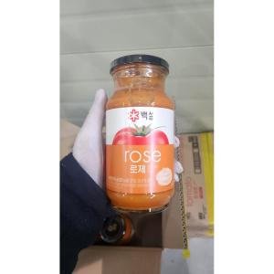 백설 cj 집밥 백설 로제스파게티소스610G  6개 자취 홈파티 감칠맛 찌개 떡볶이 식자재 식당 도매 탕비실 점심