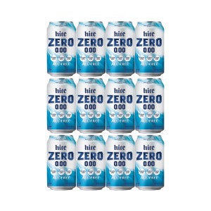 하이트 하이트제로 350ml x 12캔 맥주맛 탄산 비알콜 논알콜