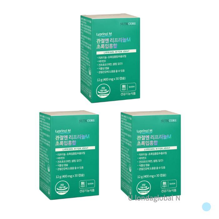 뉴트리코어 뉴트리코어 <b>관절엔 리프리놀M</b> 초록입홍합오일 3개월분