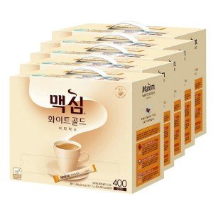 맥심 동서식품 맥심 화이트골드 미니 스틱 커피 대용량 400T 5개