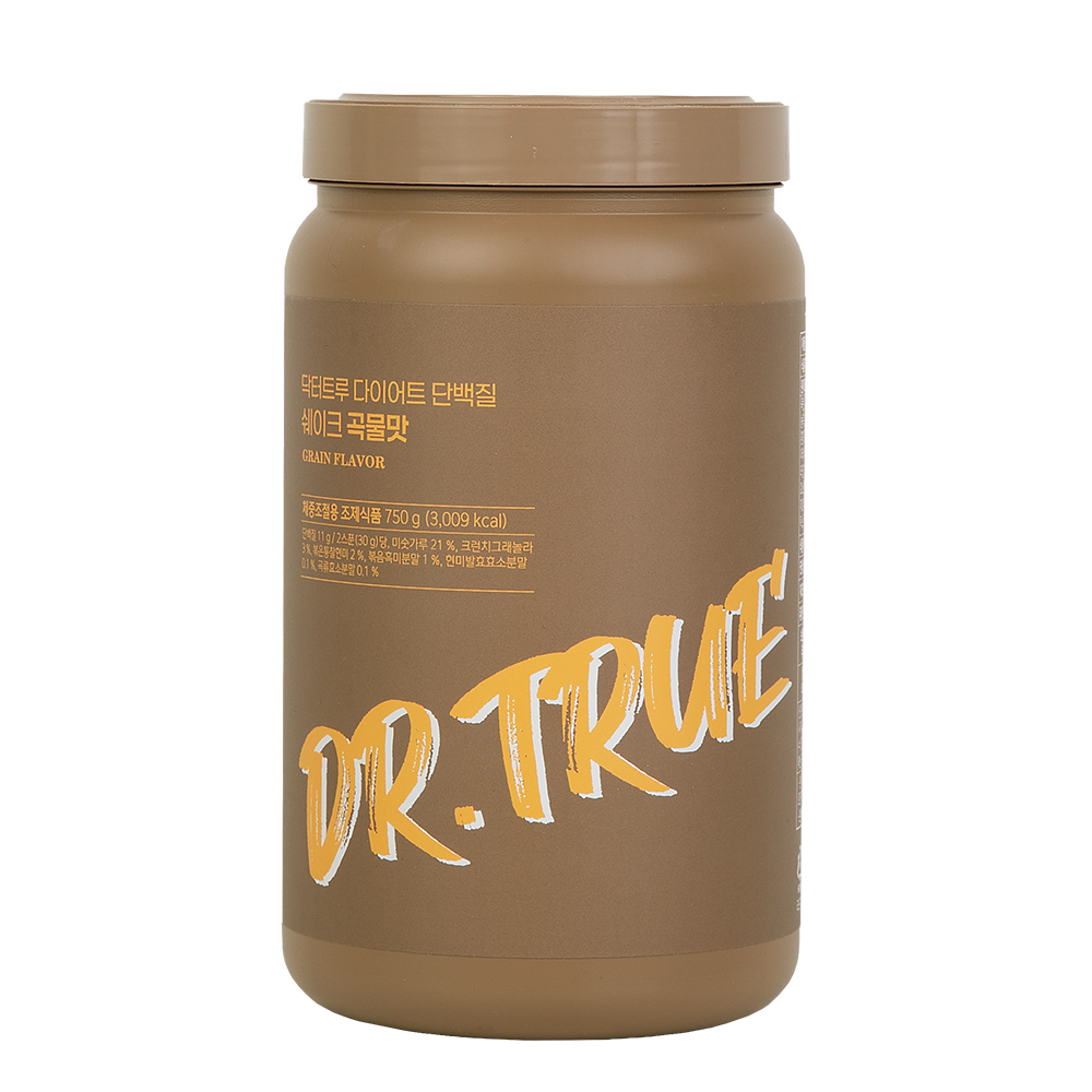 닥터트루 다이어트 식사대용 <b>단백</b>질 쉐이크 곡물맛 , 750g, 1개