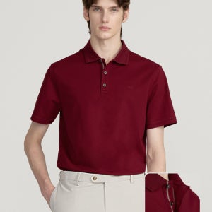 [닥스 남성] 닥스 워셔블 TAPE 포인트 반팔 카라티 DMTS5B301R3