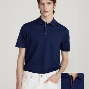 [닥스 남성] 닥스 TAPE 포인트 반팔 카라티 DMTS5B301B3