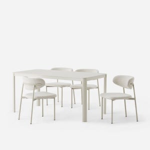 위드 세라믹 와이드 4인 식탁세트 1600 (위드라운드의자4포함)