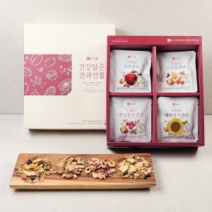 매일 견과 선물세트 4종 (고소 사과 백년초 해바라기) 360g