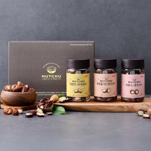 고소한 견과를 담은 바삭 대추 견과 선물세트 3종 370g