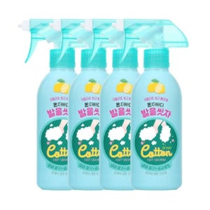 [기타] 발을씻자 레몬향 온더바디 코튼풋샴푸 385ml 4개