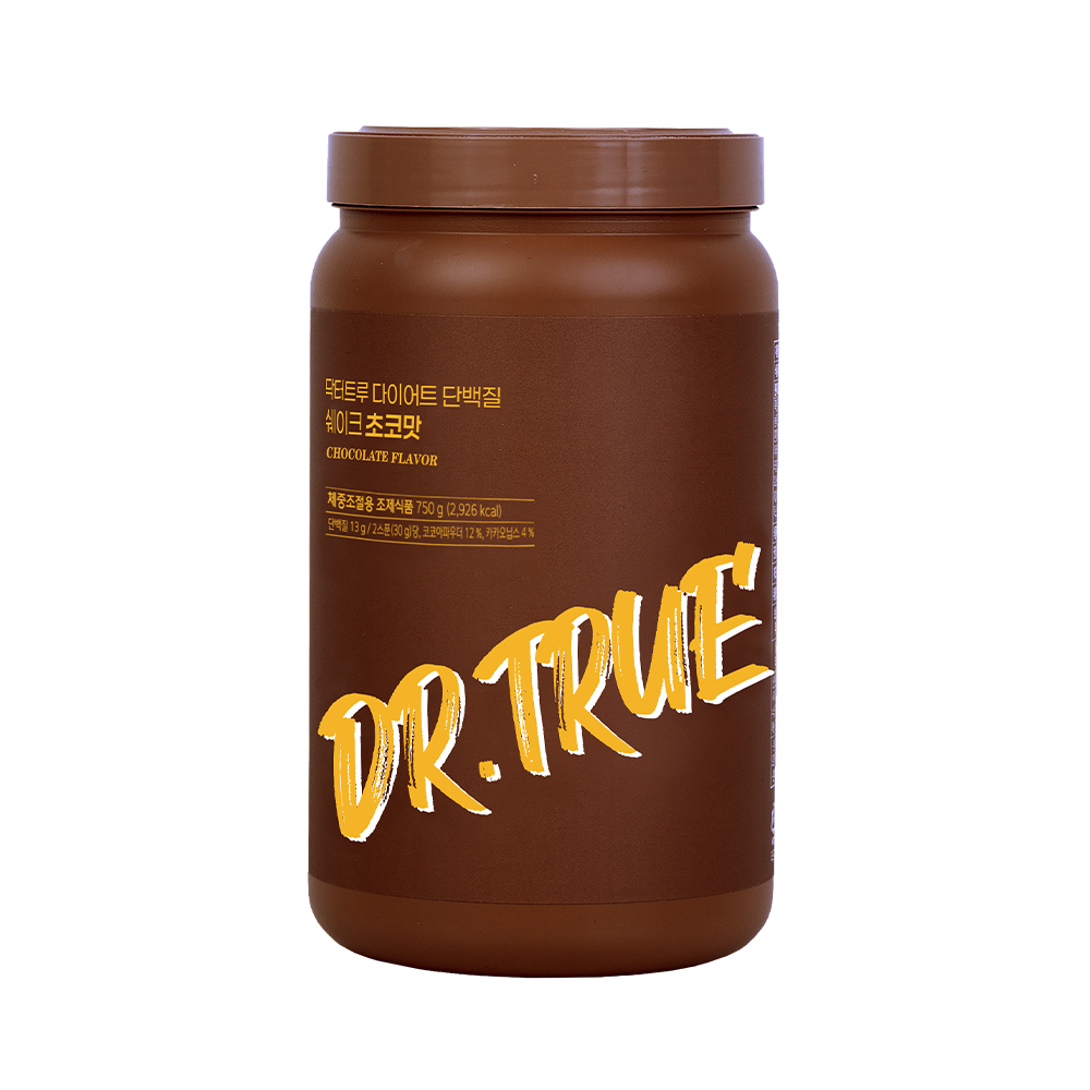초유 산양유 프로틴 담은 닥터트루 리얼 다이어트 식사대용 단백질 쉐이크 초코맛 , 750g, 1개