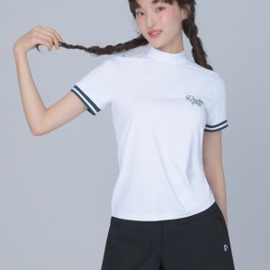 더블플래그 여성 Hard Cool 여성 냉감 소매 라인 포인트 썬쉴드 반팔티 DWTS5B313IV