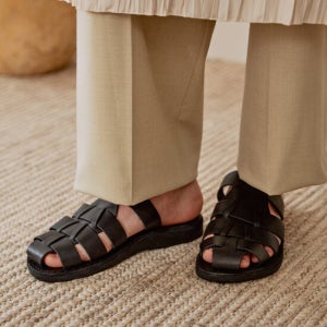 예루살렘샌들 1063 Michael Slide-Black