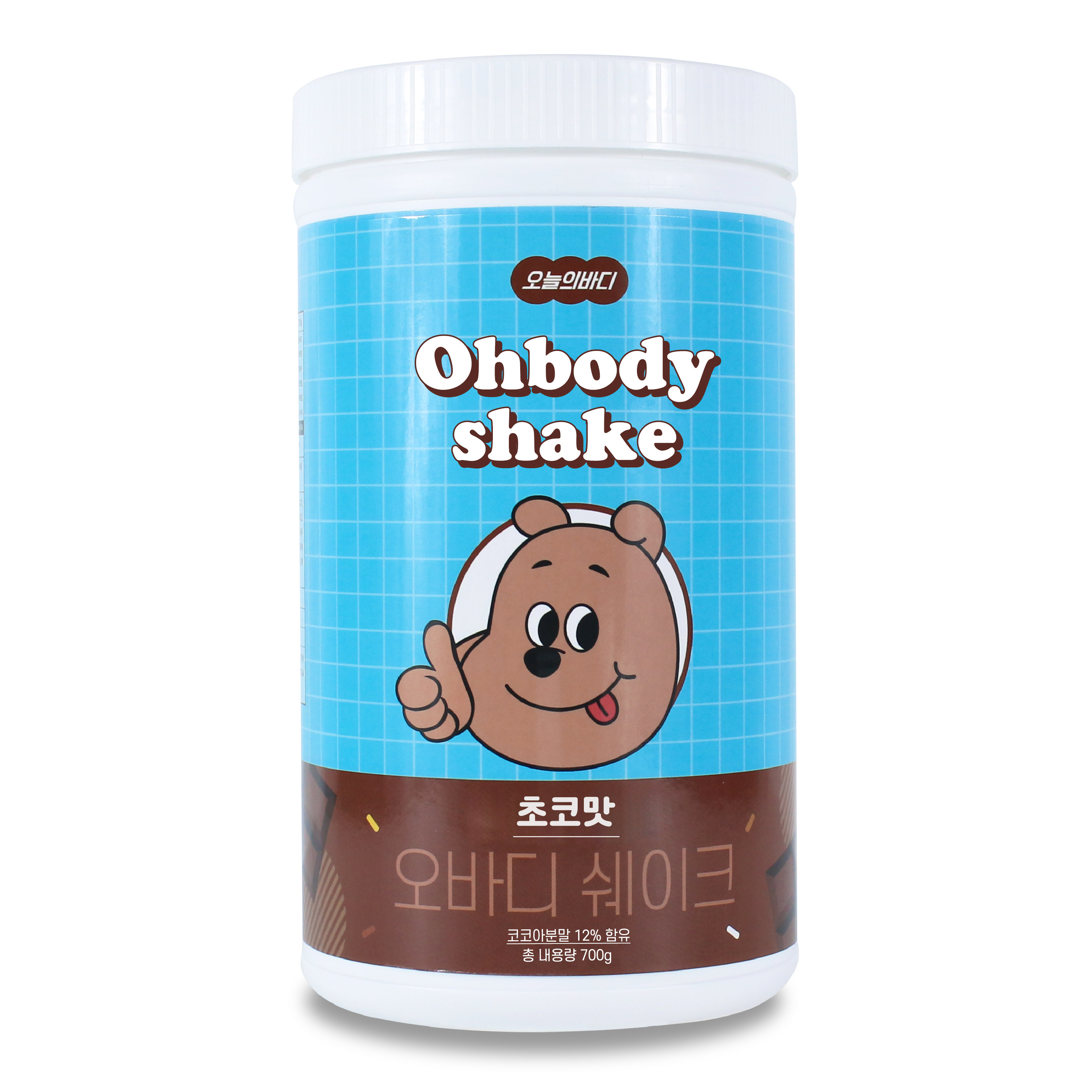 오늘의바디 오바디 쉐이크 초코맛 , 700g, 1개
