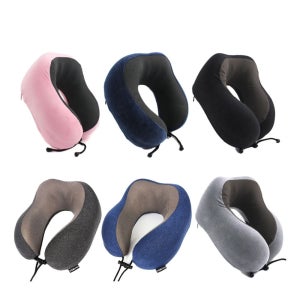 메모리폼목배게 매쉬소재 여행 목쿠션+압축백SET