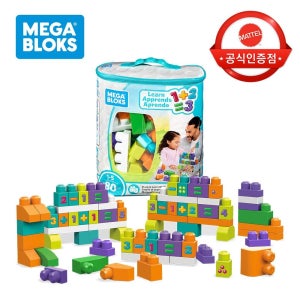 메가블럭 [국내발송] 메가블럭 우리아기 첫블럭 숫자놀이 80피스