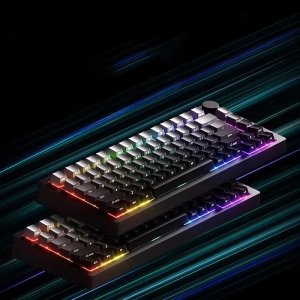 몬스긱 M1 V5 TMR 저지연 0.01ms 8K 가스켓구조 알루미늄 마그네틱축 무선 키보드 e스포츠