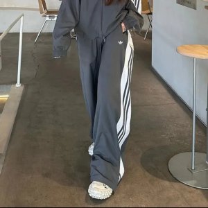 아디다스 여성 우븐 와이드 트랙 팬츠 트레이닝 바지 JY8880