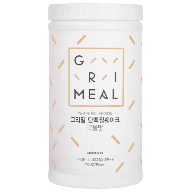 뉴밀 <b>그리밀 단백질</b> 쉐이크 곡물맛 , 750g, 1개