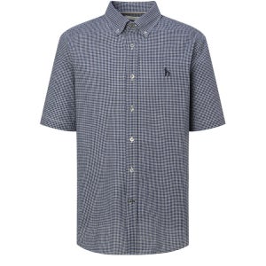 헤지스 남성 윈도우체크 뱀부 반팔셔츠 HZSH5B512N2