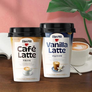 빙그레 오늘의 커피 2종 250ml 20개입 / 카페라떼 바닐라라떼 / 편의점컵커피