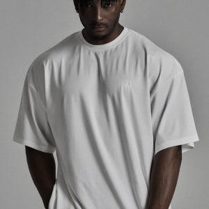 심볼자수 오버핏 숏슬리브 2color