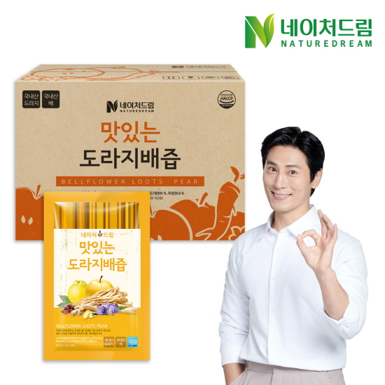 [앱주문 5% 할인] <b>네이처드림</b> 맛있는 도라지배즙 실속포장 100포[배도라지즙,목<b>감기</b>,도라지배즙,환절기,목건강,건강즙,명절선물]