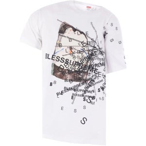 BLESS 반팔 티셔츠 SUPREMEBLESSTEE WHITE+BLACK 화이트 남성