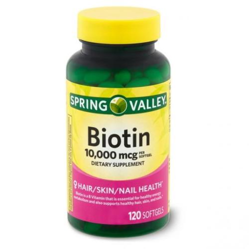 <b>스프링 밸리</b> 비오틴 헤어 <b>피부</b> 손톱 10,000 mcg 120정