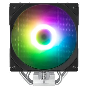 잘만 CNPS9X OPTIMA II ARGB 블랙 공랭 CPU 쿨러  LGA1851 AM5 지원 120mm 4히트파이프 29.5dB 저소음 공랭쿨러