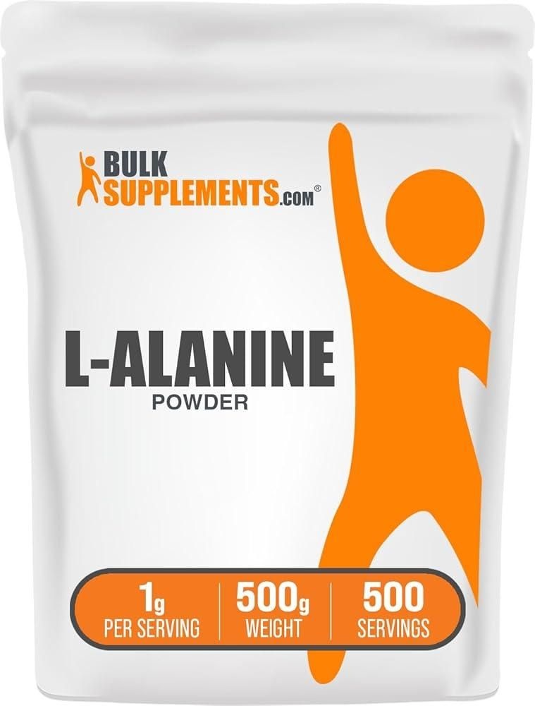 BulkSupplements <b>L-알라닌</b> 파우더 500g
