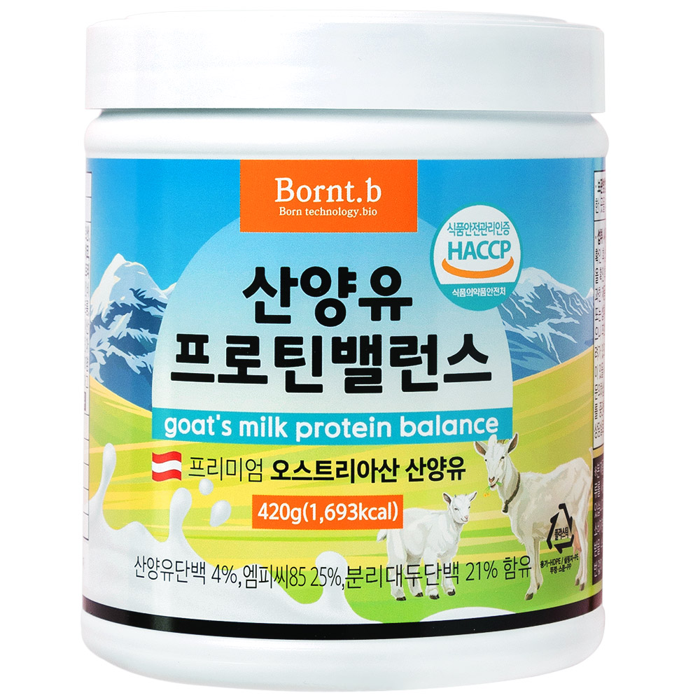 소울네이처푸드 <b>본트비</b> 산양유 프로틴 밸런스  420g, 6개