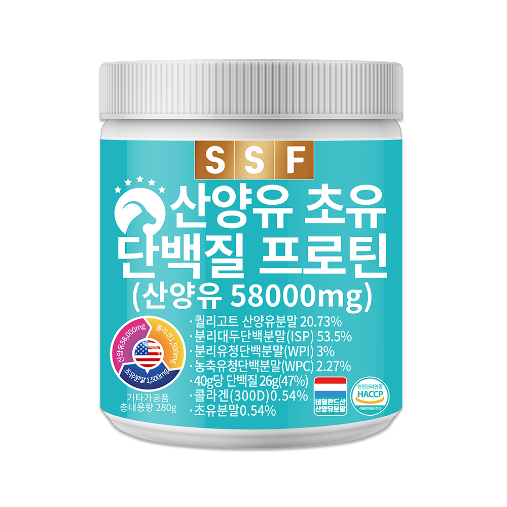 DAWON 순수식품 산양유 <b>초유</b> 단백질 프로틴  280g, 3개